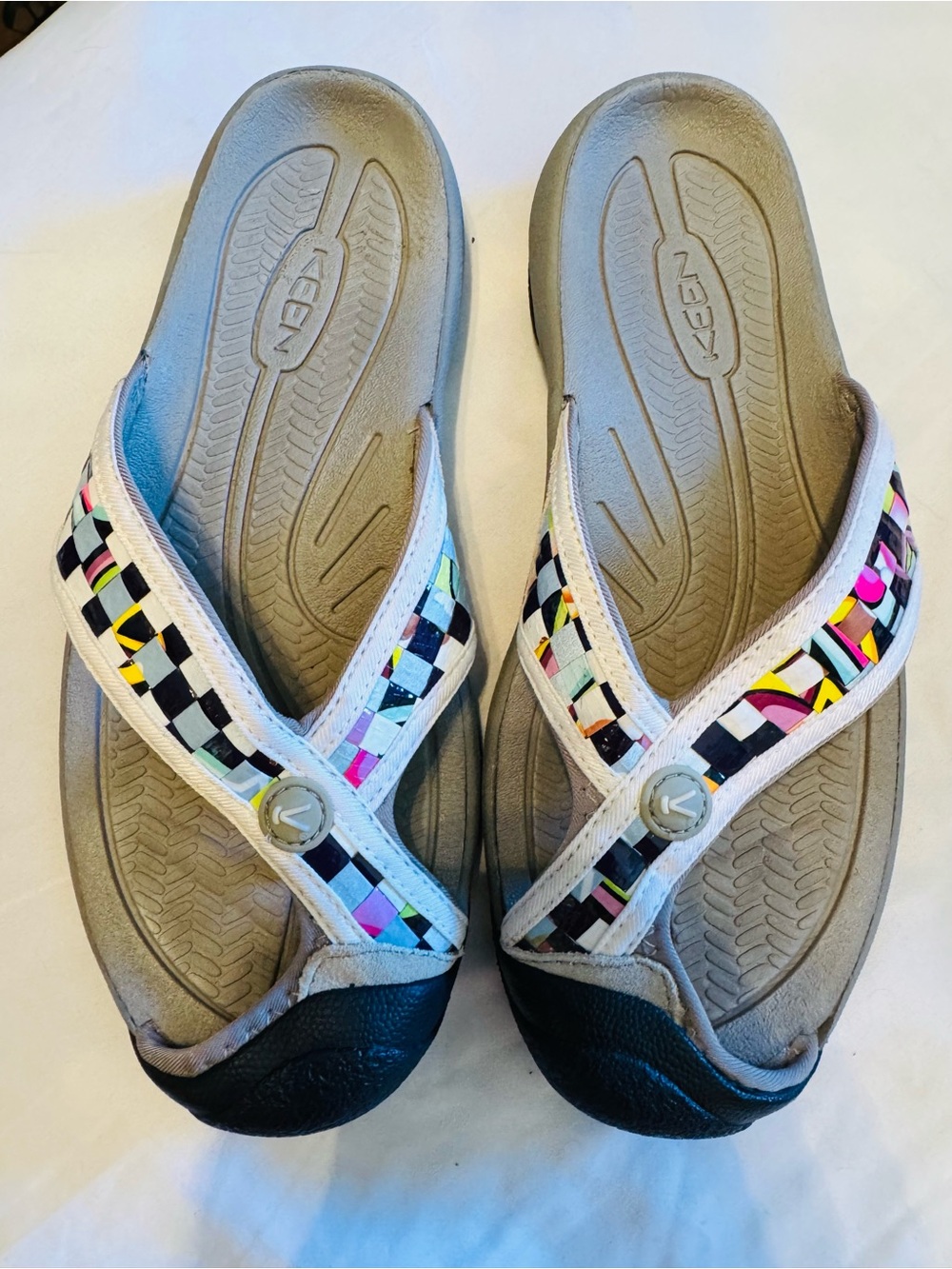 KEEN Waimea Rice Bag one Toe Flip-Flop Sandals Multicolor Strap Flip Flop